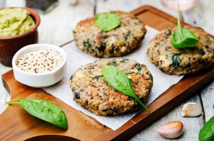 Quinoa and Spinach Cakes