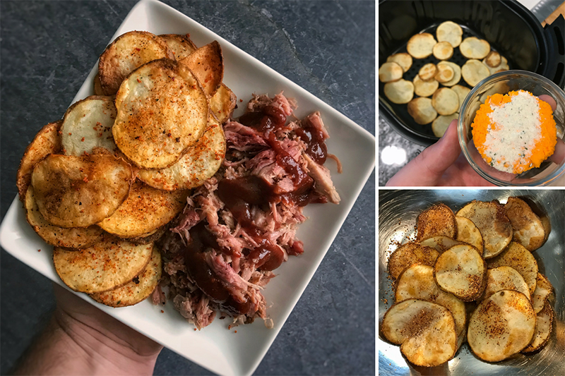 Air Fried Pumpkin Chips